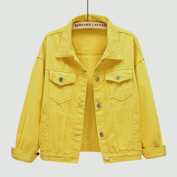 Golden wave denim jacket