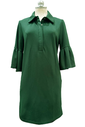 Green Silky Knit Dress