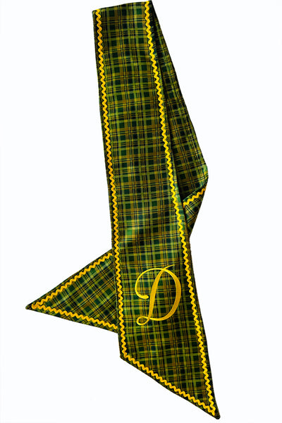 Dapper Bear Plaid Wreath Scarf