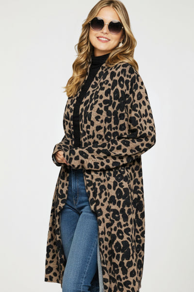 Long Leopard Cardigan
