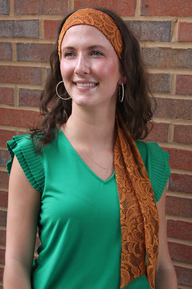 Caramel Lace Scarf