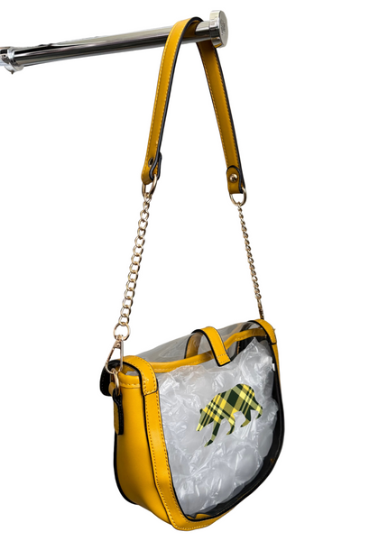 Clear Transparent Dapper Saddle Bag