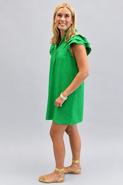 Lotus Sleeve Pullover Dress