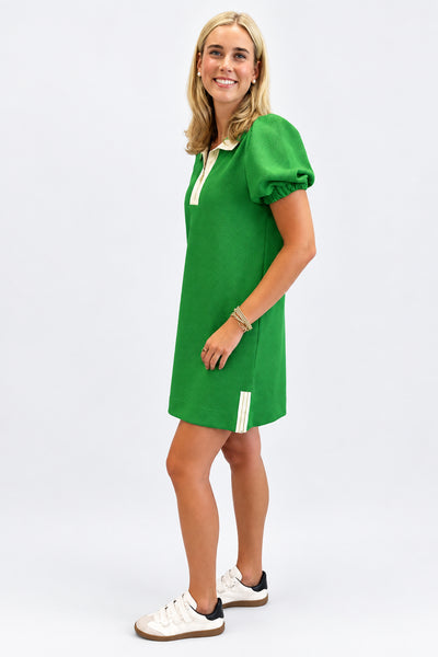 Green and Gold Gameday Polo Dress