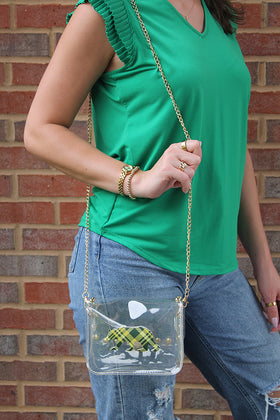 Studded Clear Stadium Bag