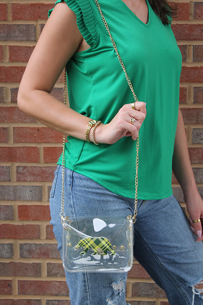 Studded Clear Stadium Bag