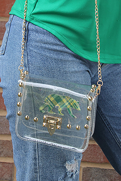 Studded Clear Stadium Bag