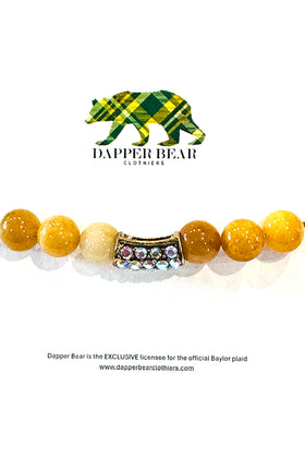 Gold Natural Stone Bead Bracelet