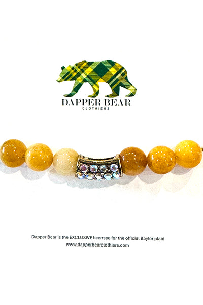 Gold Natural Stone Bead Bracelet