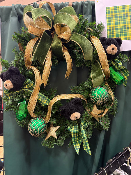 Holiday Three Bear Wreath