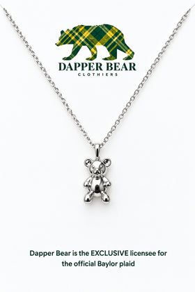 Silver Teddy Bear Necklace