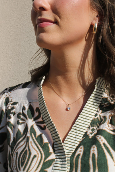 Gold Diamond Pendant Necklace