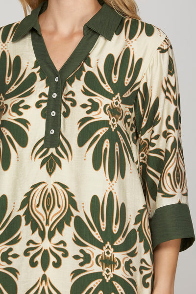 Indy Border Print Day Dress