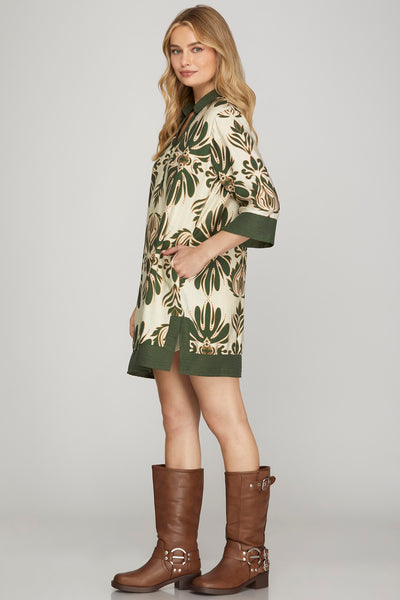 Indy Border Print Day Dress