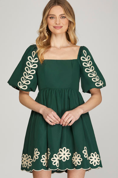 Kathryn Scalloped Day Dress