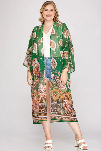 Kelsey Print Chiffon Tunic