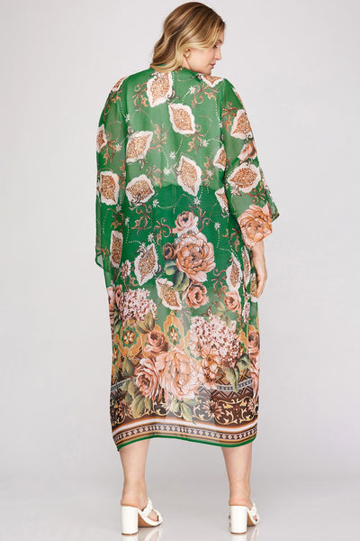 Kelsey Print Chiffon Tunic