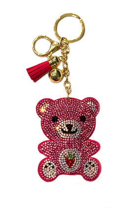 Pink Bear Purse Charm