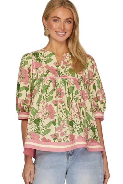 Floral Pastel Blouse