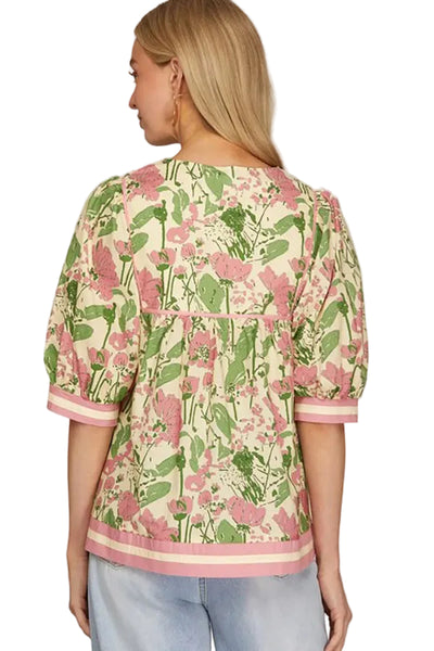 Floral Pastel Blouse