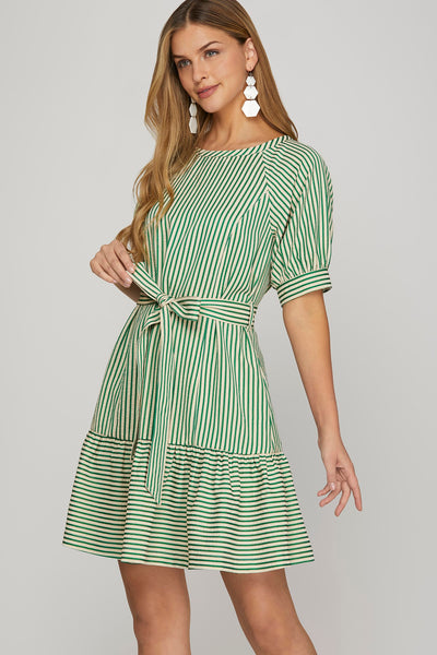 Samantha Striped Pocket Dress