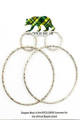 Silver Double Hoop Earrings