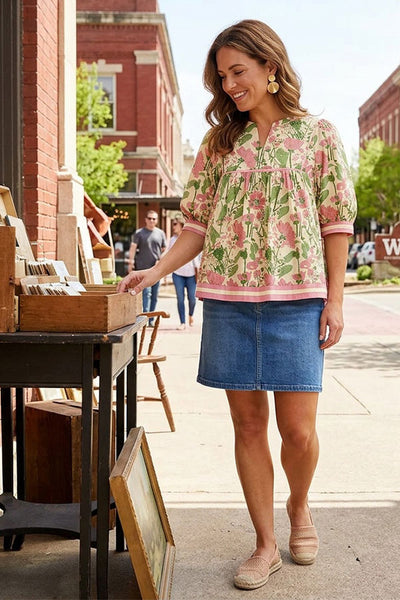 Floral Pastel Blouse