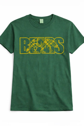 Green Plaid Dapper Bear T-Shirt