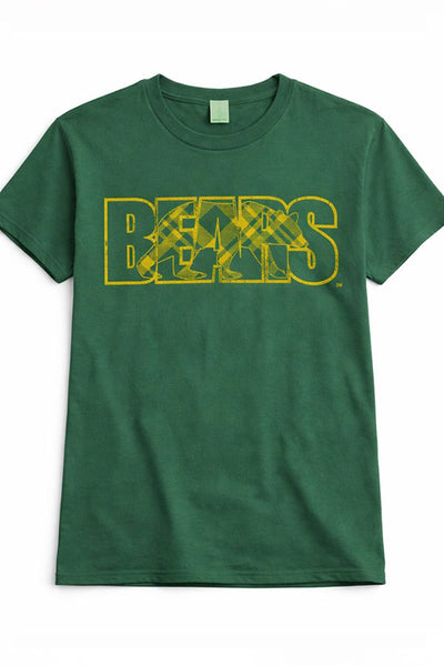 Green Plaid Dapper Bear T-Shirt