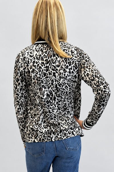 Leopard Bomber Jacket