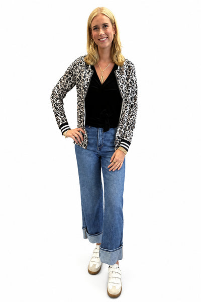 Leopard Bomber Jacket