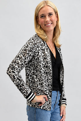 Leopard Bomber Jacket