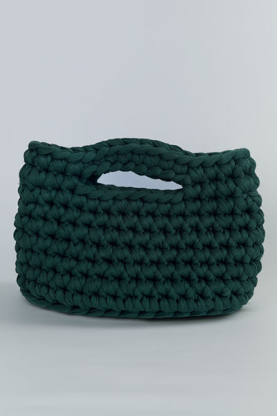 Crocheted Clutch with Baylor Plaid Lining X Gathered Goods