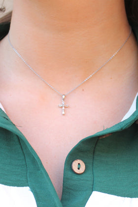 Silver Cross Necklace