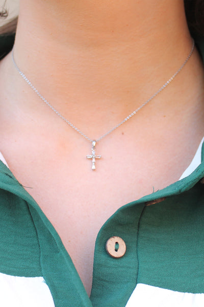Silver Cross Necklace