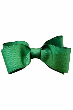 Dapper Green Grosgrain Ribbon Bow