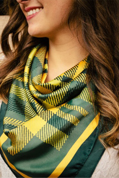 The Dapper Bear Silk Square Scarf