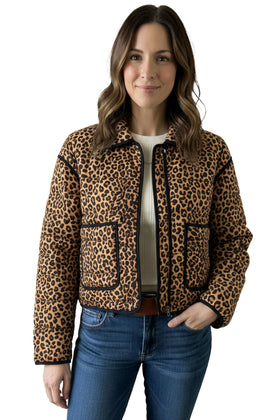 Leopard Puffer Jacket