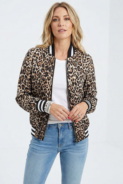 Leopard Bomber Jacket