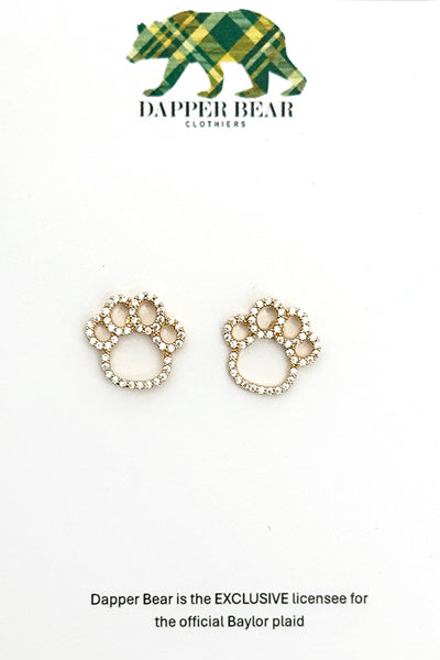 Bear Paw Stud Earrings