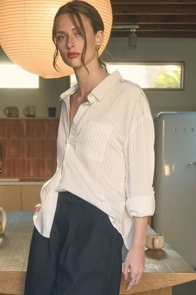 Pinstripe Long Sleeve Shirt