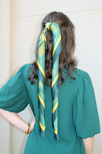 The Dapper Bear Silk Square Scarf