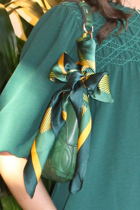 The Dapper Bear Silk Square Scarf