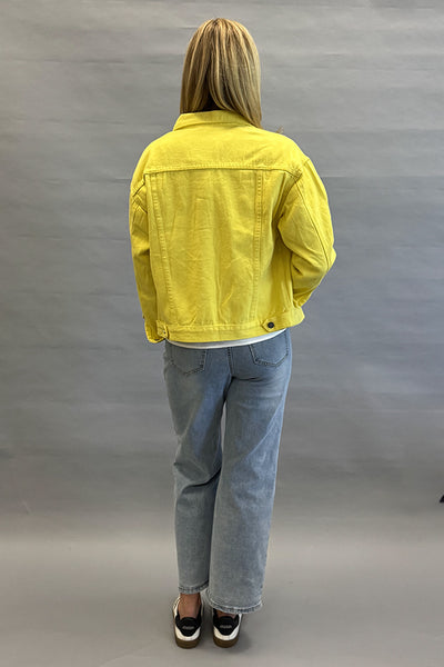 Golden wave denim jacket