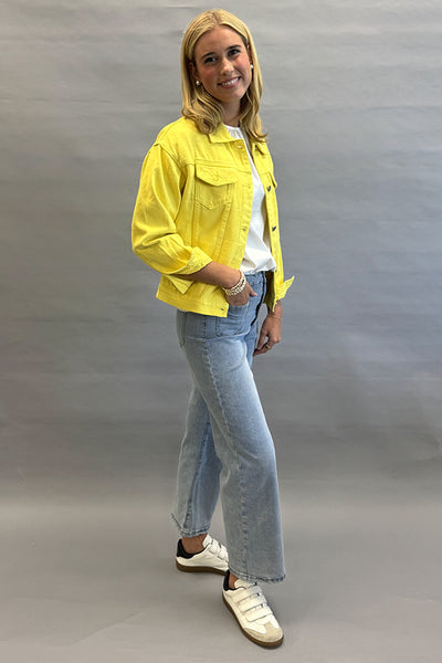 Golden wave denim jacket