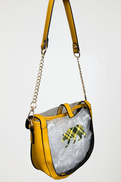 Clear Transparent Dapper Saddle Bag