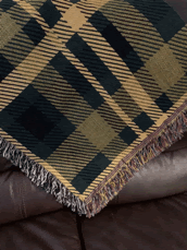Baylor Plaid Cotton Throw