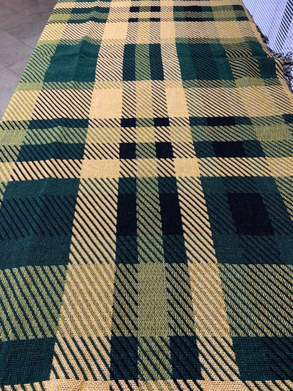 Baylor Plaid Cotton Throw - Dapper Bear Clothiers