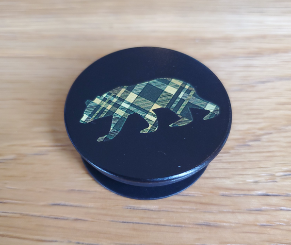 Plaid Bear Popsocket