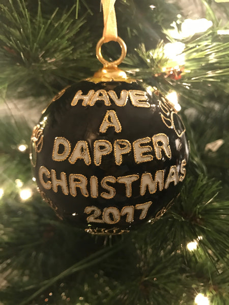 Dapper Bear Christmas 2017 Ornament